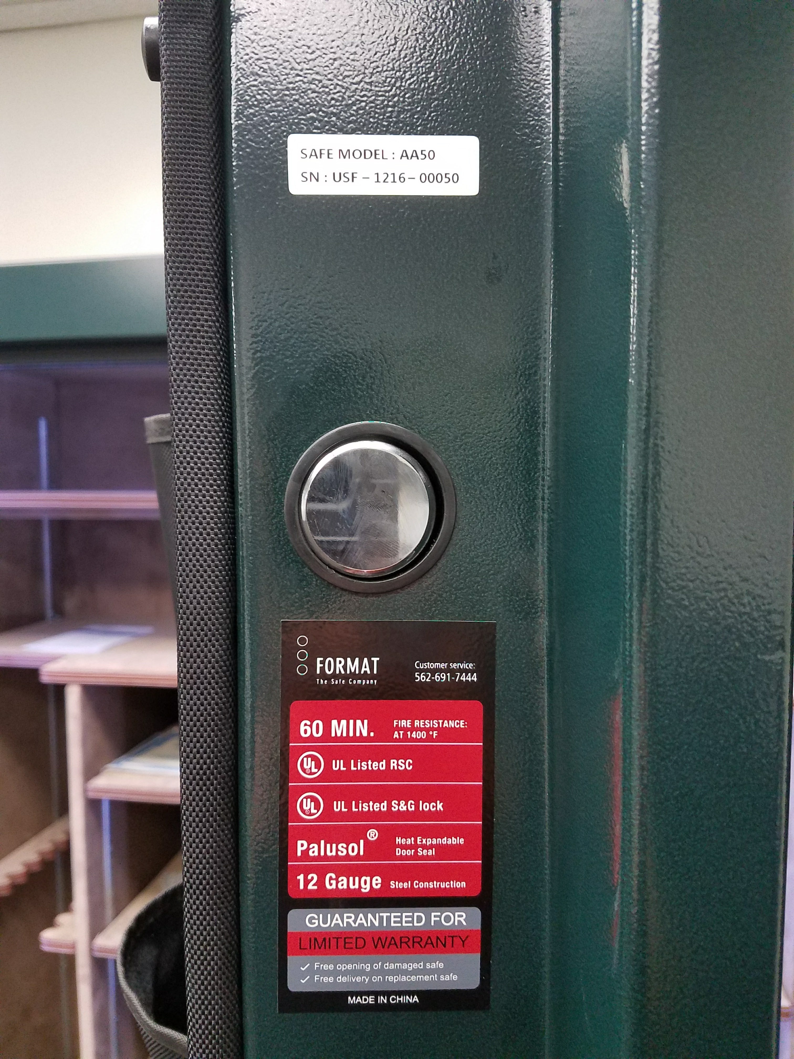 Format Gun Safe, 57 Gun, Model DL50W image 3